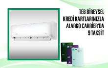 Alarko Carrier'da 9 taksit! 